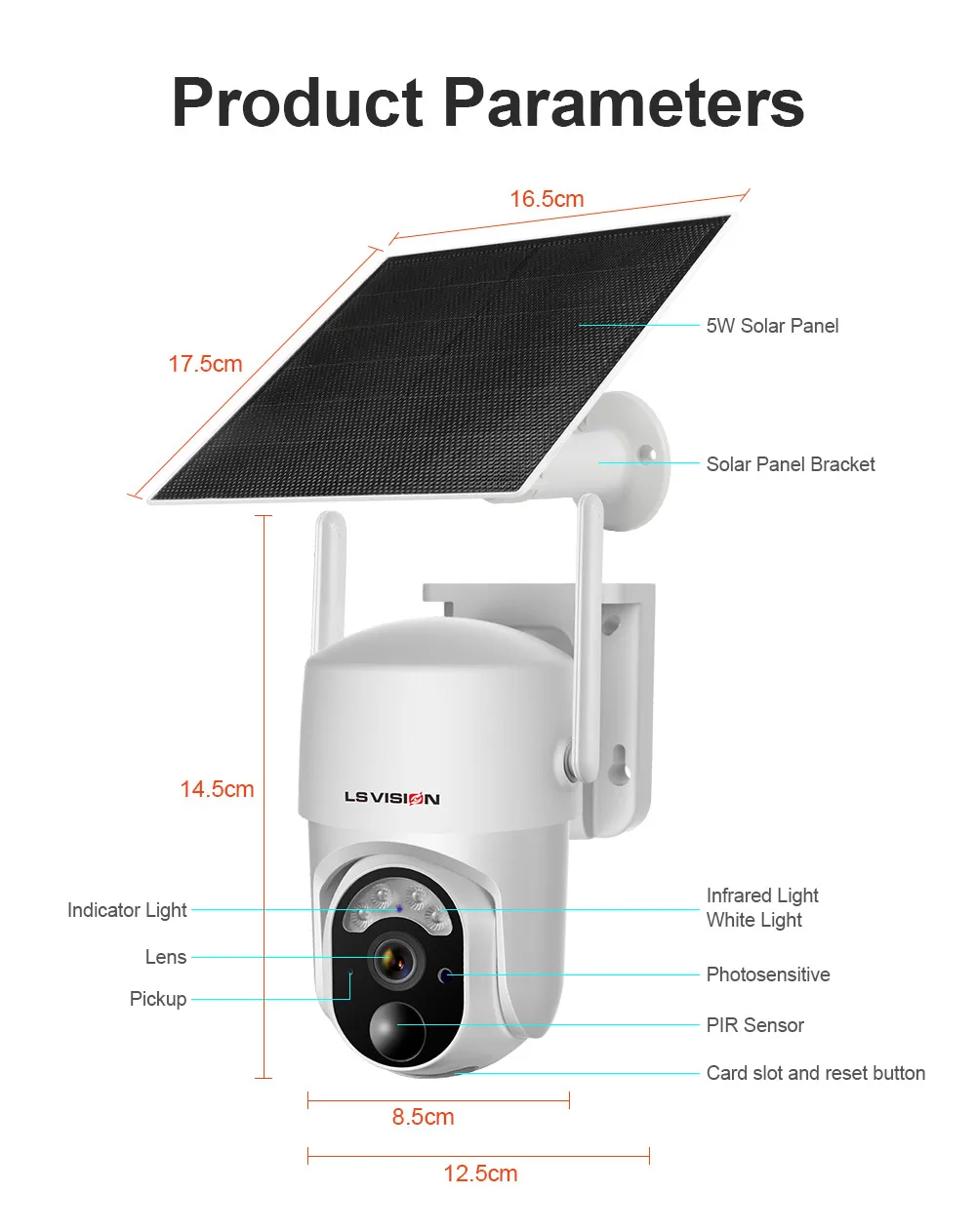 2K 4G Solar Camera Outdoor Wireless Surveillance Camera Security Protection Colo
