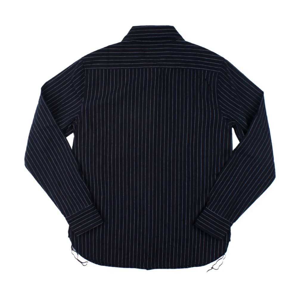 Mens Long Sleeve Shirts American Primary Color Denim Outdoor Trekking Climbing Camping Work
