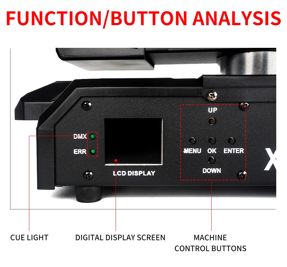 RGB 6 Eyes RGB Stage Laser Moving Head Light Infinite Rotation Bar Laser Light P