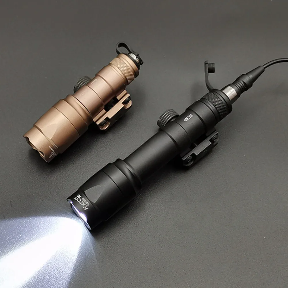 전술용 M600C M300A LED 손전등 압력 리모트 스위치 무기용 라이트 아웃도어 사냥용 20MM 레일 적합