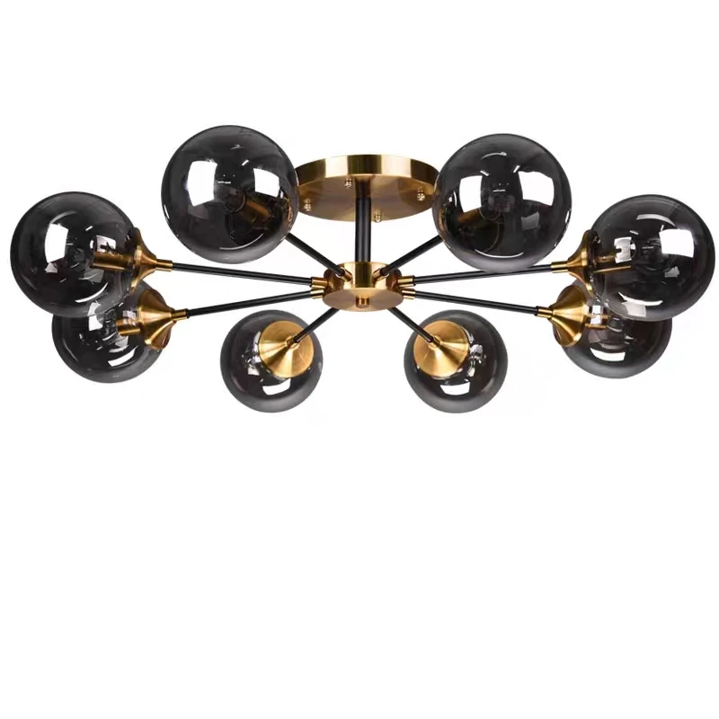 LED Chandelier Ceiling Chandelier LED Pendant Light Nordic Simple Glass Chandelier for Living Room Bedroom