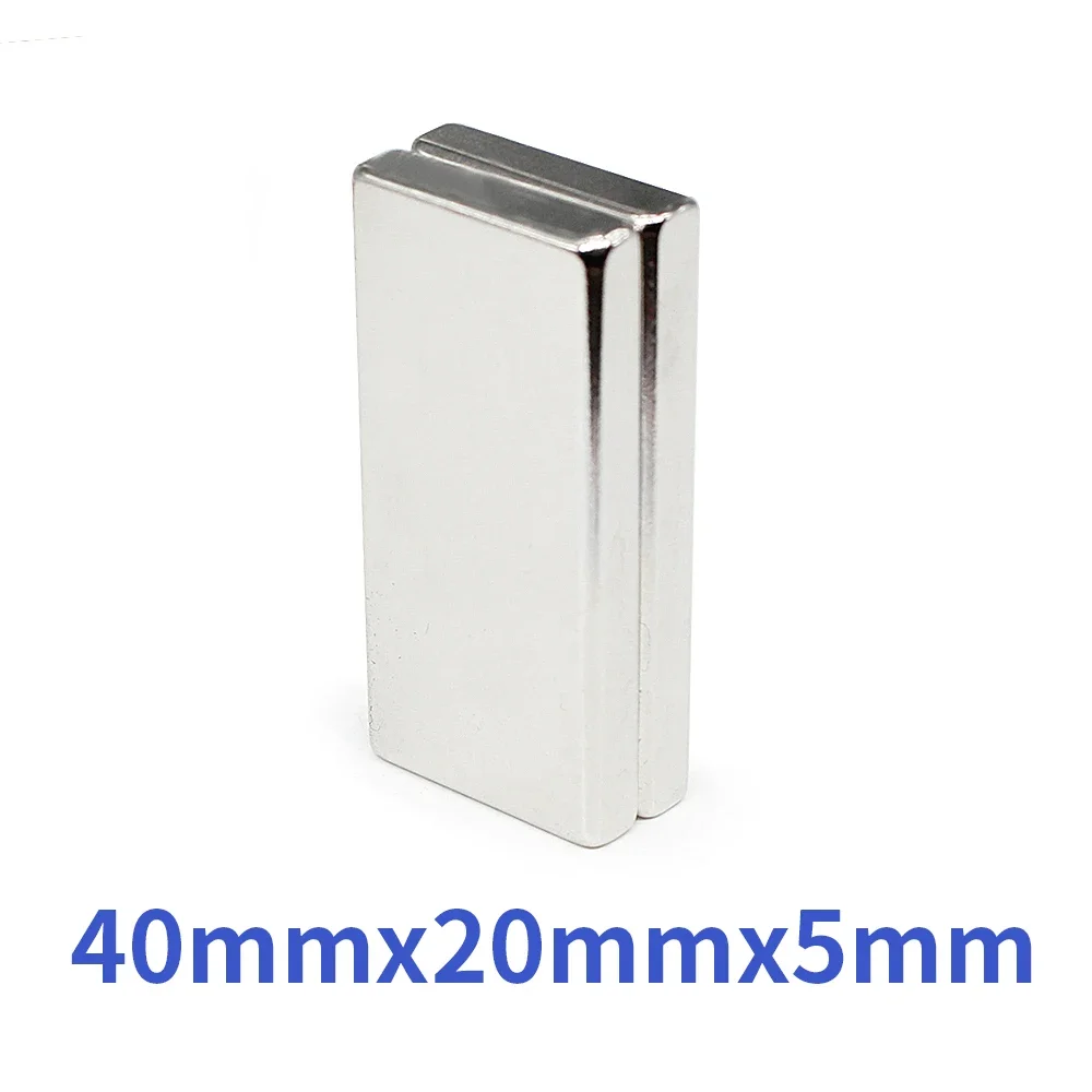 แม่เหล็กสี่เหลี่ยมขนาดใหญ่พิเศษ 40x20x5 มม. สำหรับตู้เย็นในบ้าน สำนักงาน งาน DIY 40x20x5 มม. 1