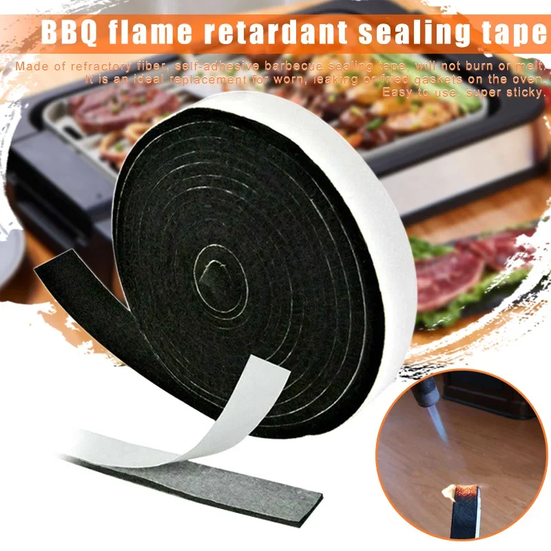 Grill Gasket Replacement Accessories Fit Kamado BBQ Smoker Flame retardant sealing tape