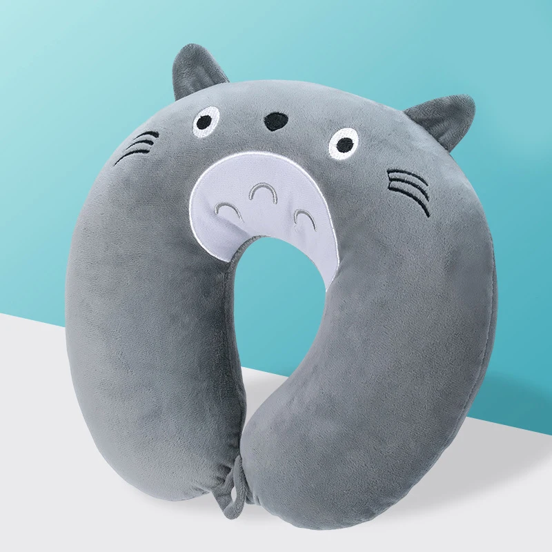 Creative  U-shaped Pillow Cartoon Animal Bear Cat Shape Adult BabyTravel Neck Pillow Car Seat Office Plane Sleeping Pad