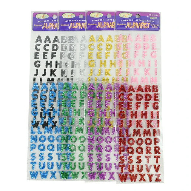 Rhinestone Sticker - Letters of the Alphabet