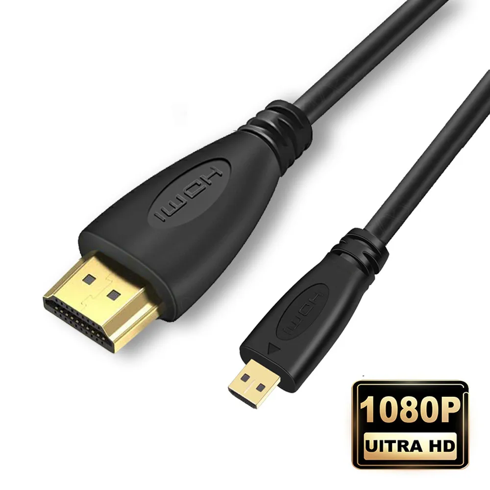 V1.4 Male to Male HDMI-compatible to Micro HDMI-compatible Cable 1080p 1440p 1m 1.5m 2m 3m for HDTV PS3 XBOX 3D hdmi cable adapter,micro hdmi to hdmi cable,hdmi extension cable