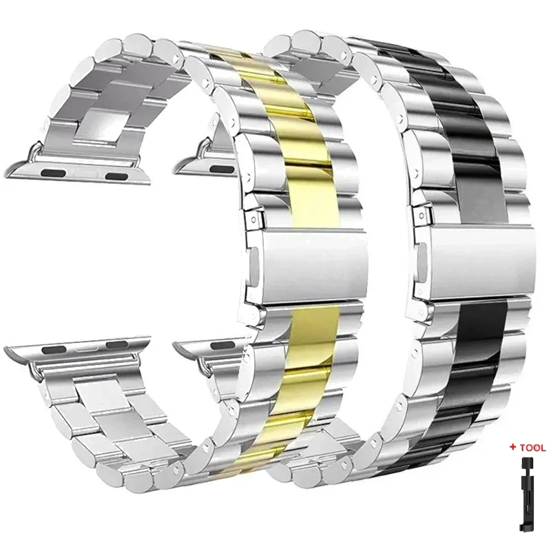 Premium Stainless Steel Metal Strap Bracelet