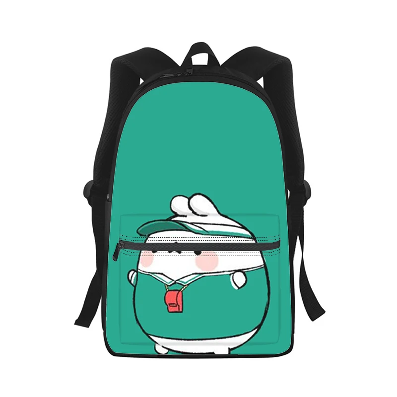 Korean cartoon molang Men Women Backpack 3D Print Fashion Student School Bag Laptop Backpack Kids Travel Shoulder Bag