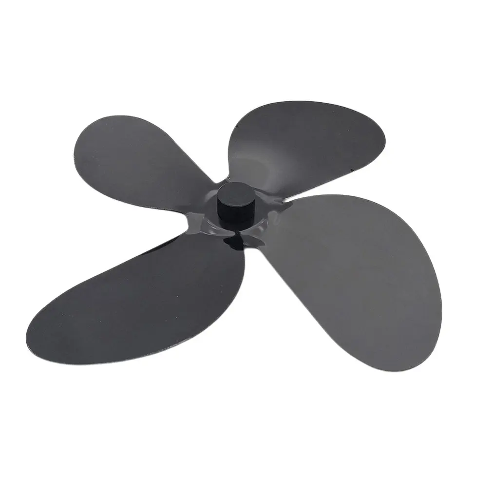 

Black Fireplace 4 Blades Heat Powered Stove Fan Log Wood Burner Ecofan Quiet Home Fireplace Fan Efficient Heat Distribution