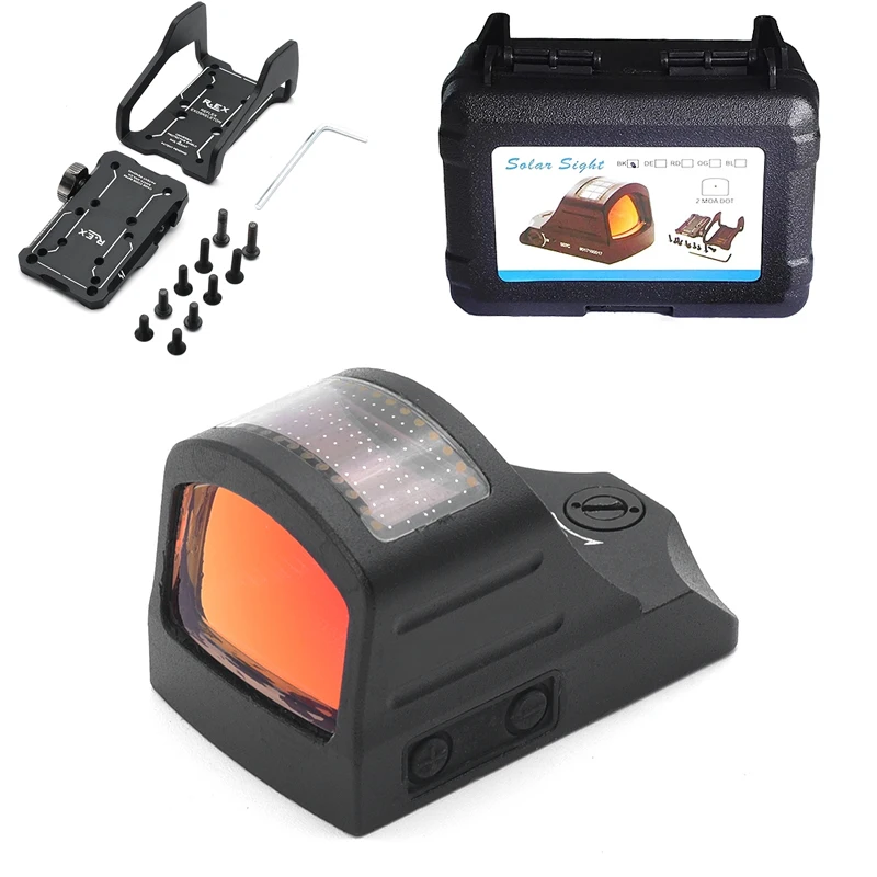 

Tactical Collimator 507C Holographic Reflex Solar Power Red Dot Sight Riflescope With REX SURF Mount Fit 20mm Rail Rifle Pistol