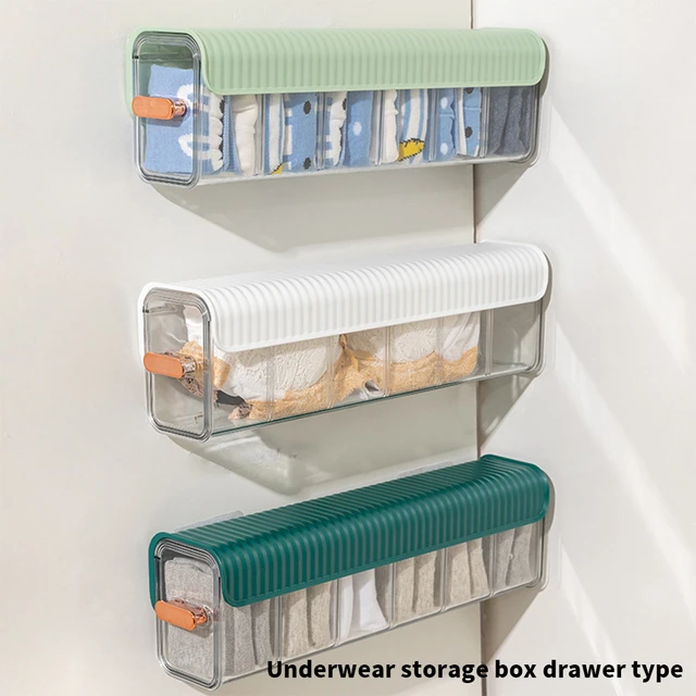 Acrylic Underwear Socks Drawer Storage Box  Clear Acrylic Organizer  Underwear - 4/8 - Aliexpress