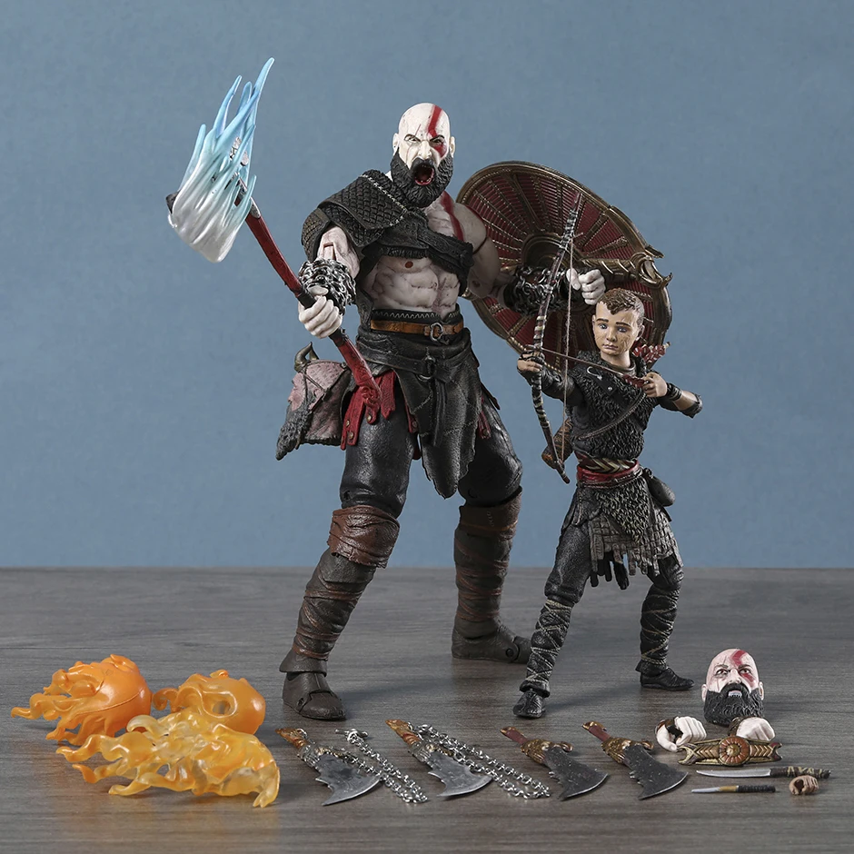 NECA God of War 2018 Kratos ve Atreus Ultimate PVC Action Figure