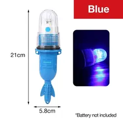 Enhanced Underwater LED Fishing Signal Light: Waterproof Torpedo Blinker (Blue)