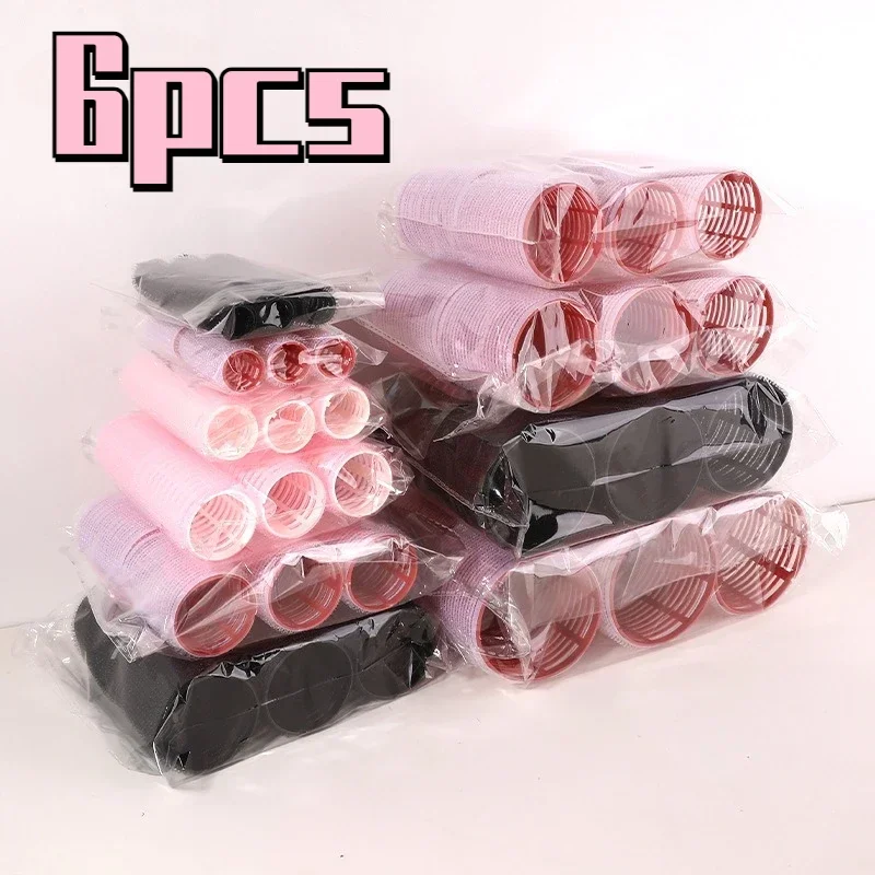 Hair Styling Tool Hair Curling Tools 6Pcs Hair Rollers Heatless Curlers No Heat Hair Bangs Volume Salon Hairdressing Curlers Sticky Styling Tool