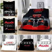 Printed Blanket Racing RS A-audis car Picnic Blankets Warm Blanket Soft and Comfortable Blanket Home Travel Birthday Gift 1