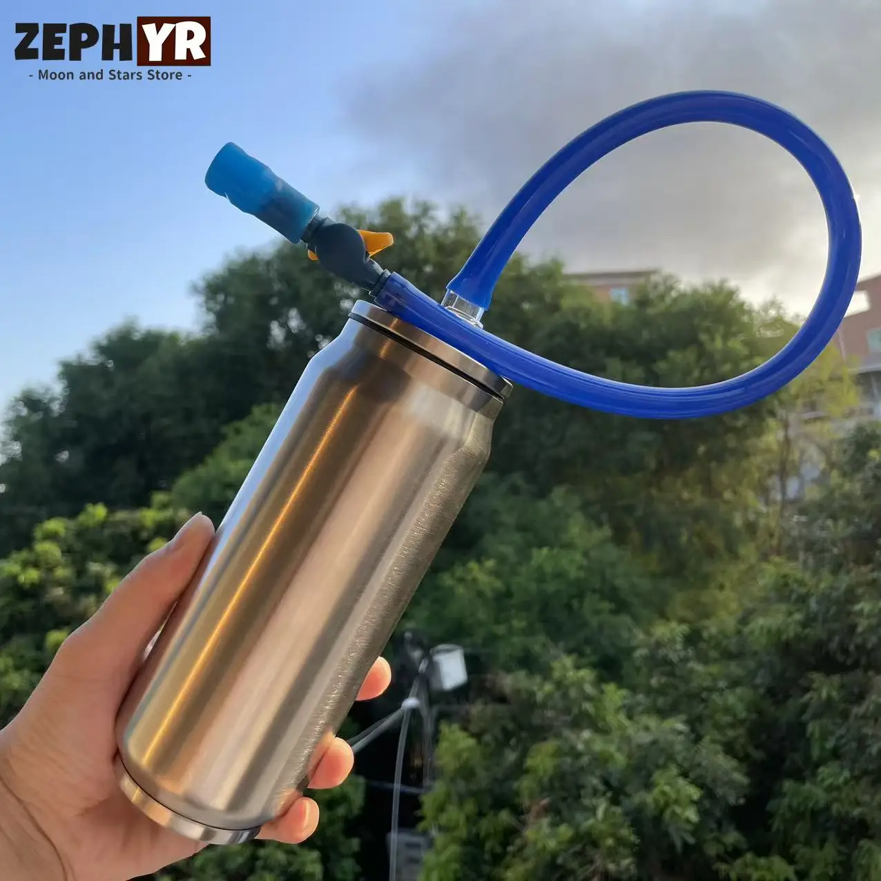 Enhanced Water Bottle Hose with Bite Nozzle - Reusable Hydration Straw System