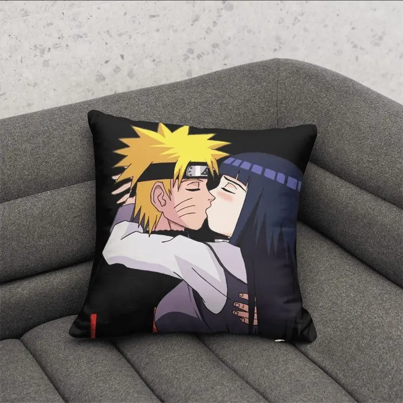 thumbnail image 1 of Funda de almohada con figura de anime Naruto, funda de almohada con estampado de dibujos animados de Kakashi Sasuke, almohada para sofá o coche, decoración del hogar, regalos navideños para niños, 1 of 5