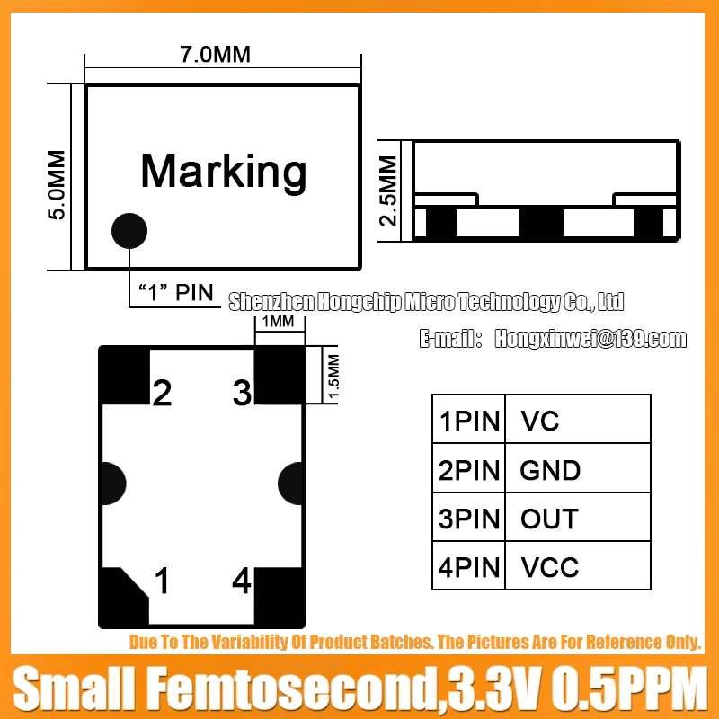 (2PCS) TCXO 5070 12.288M 12.288MHZ Small Femtosecond Temperature Subsidized Chip Crystal Oscillator Replace : CCHD-575 3.3V