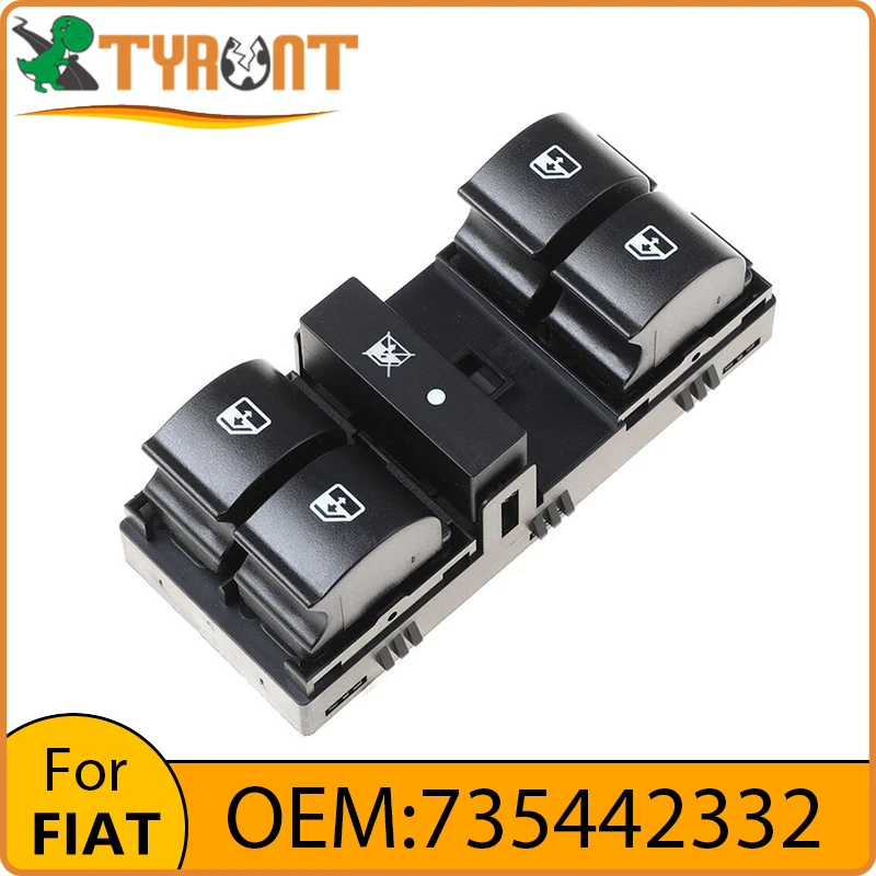 

New TYRNT Car Electric Window Lift Control Switch Button 735442332 For FIAT Linea 2007-2017 Car Interior Accessories