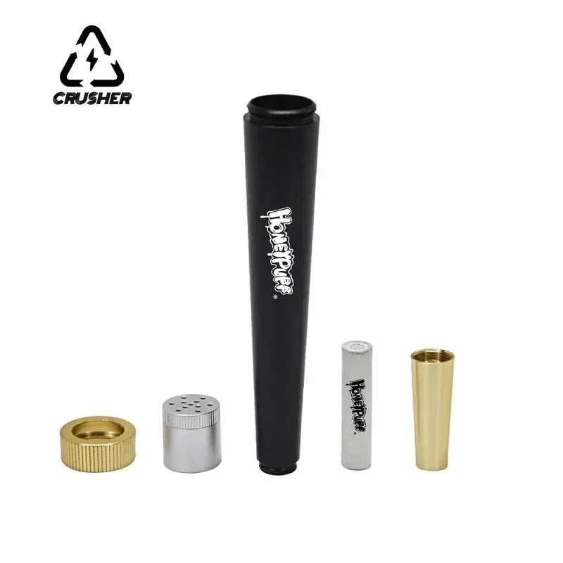 Herb Smoking Pipe Metal Cone 5 Activated Carbon Filter Removable Dry Burning Tobacco Smoking Accessories For Smoking