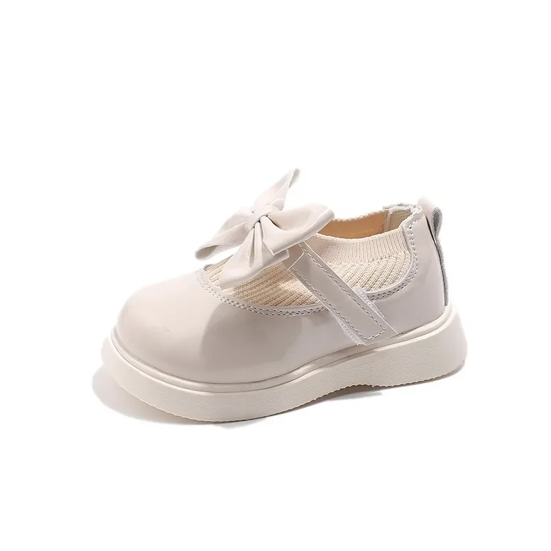 Girls Knitted Shoes with Stretch Fabric for School