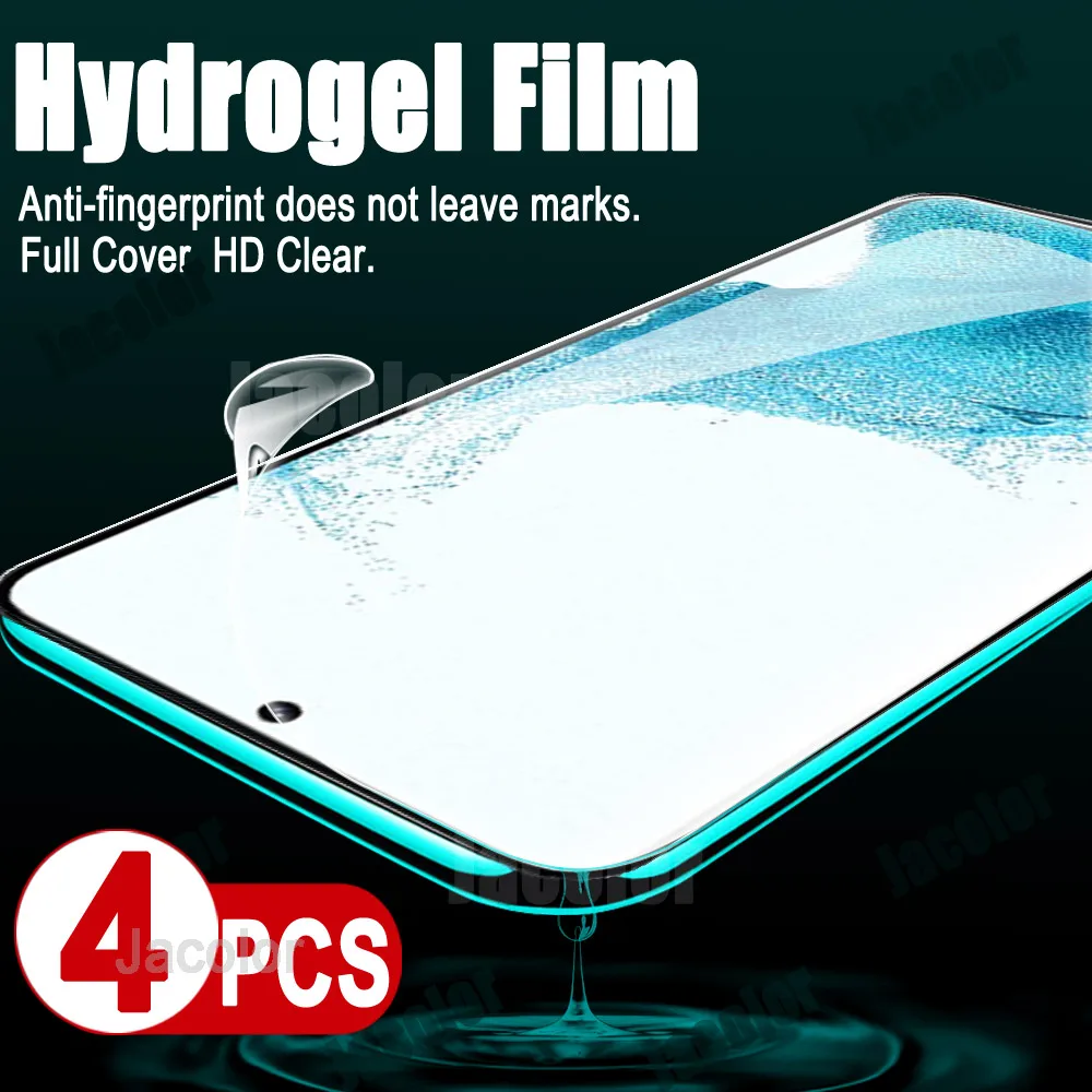 4pcs Screen Gel Protector For Samsung Galaxy S22 Ultra Plus S21 Fe 5g
