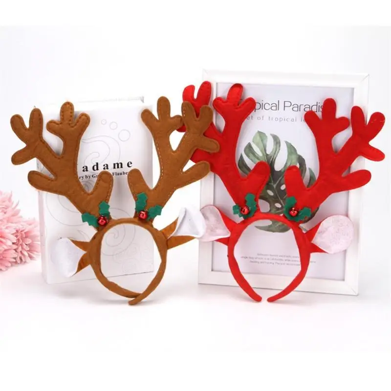 Hairband Lovely European Winter Festival Headband Festive Party Supplies Popular Headgear Exquisite Workmanship Non-woven Fabric