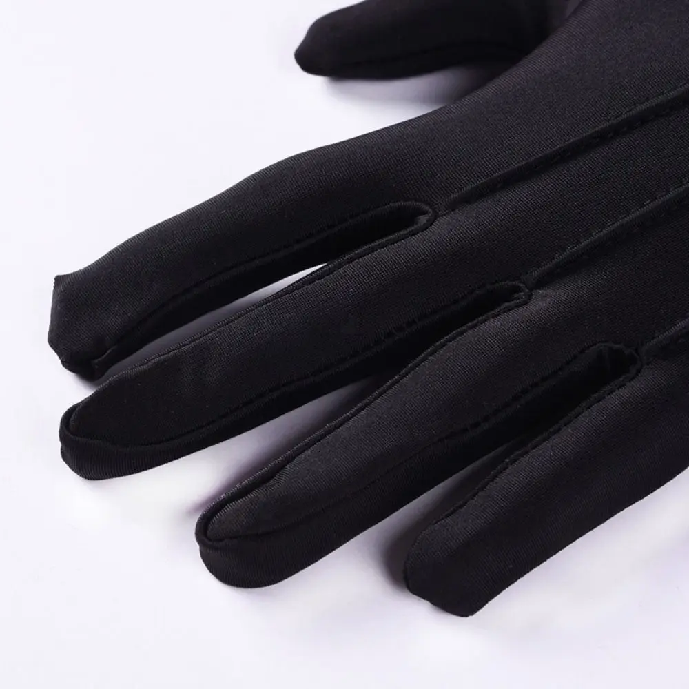 Soft White Cotton Gloves Hand Moisturising Thin Formal Cotton Gloves Uniform Police Waiters Black and White Gloves