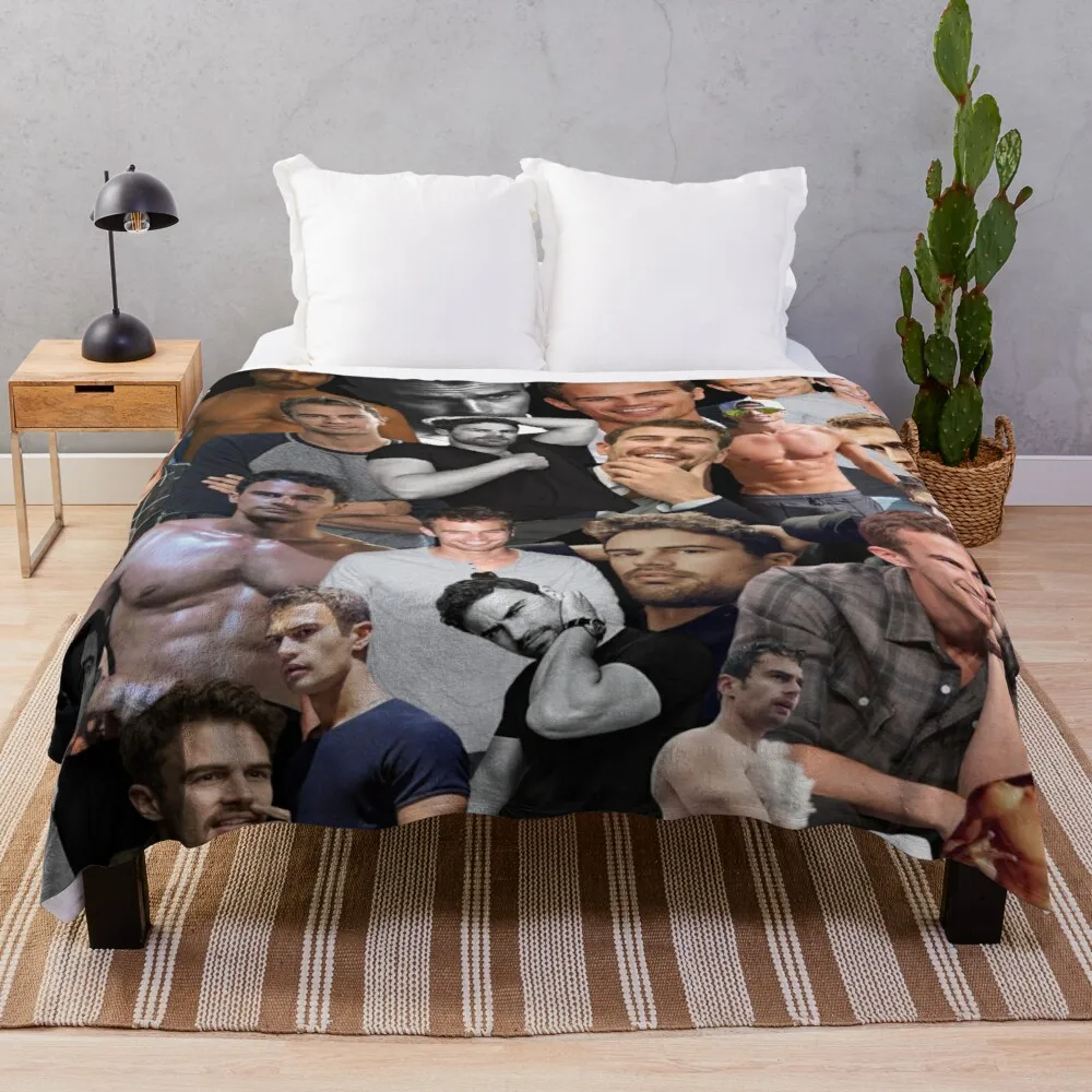 

theo james photo collage Throw Blanket Thermal Blanket