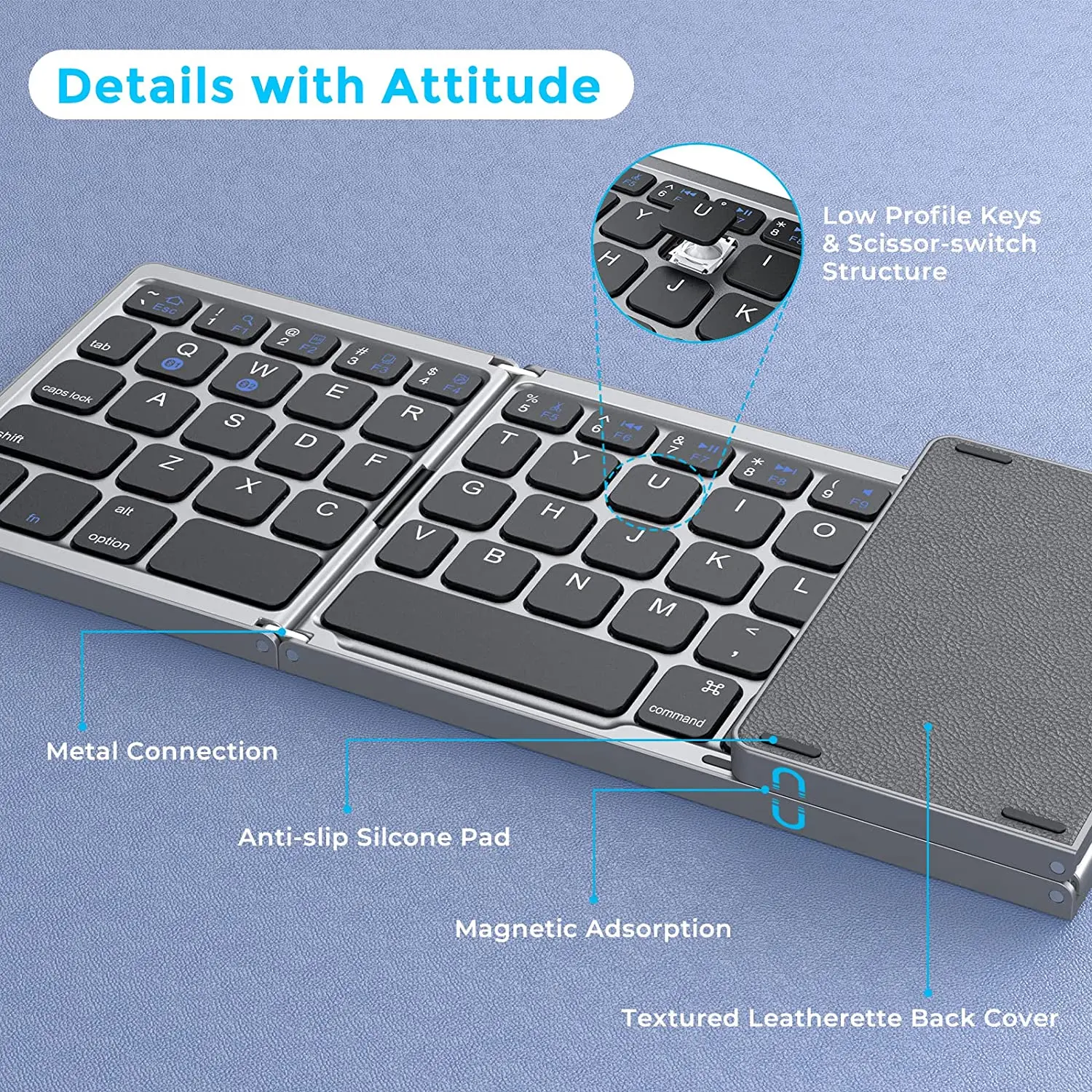 bluetooth pliable sans pour pc mac smartphone windows ios android