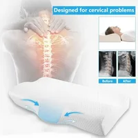 1 pc Memory Foam Bed Orthopedic Pillow Neck Protection Slow Rebound Memory Pillow Butterfly Shaped Health Cervical Neck 4