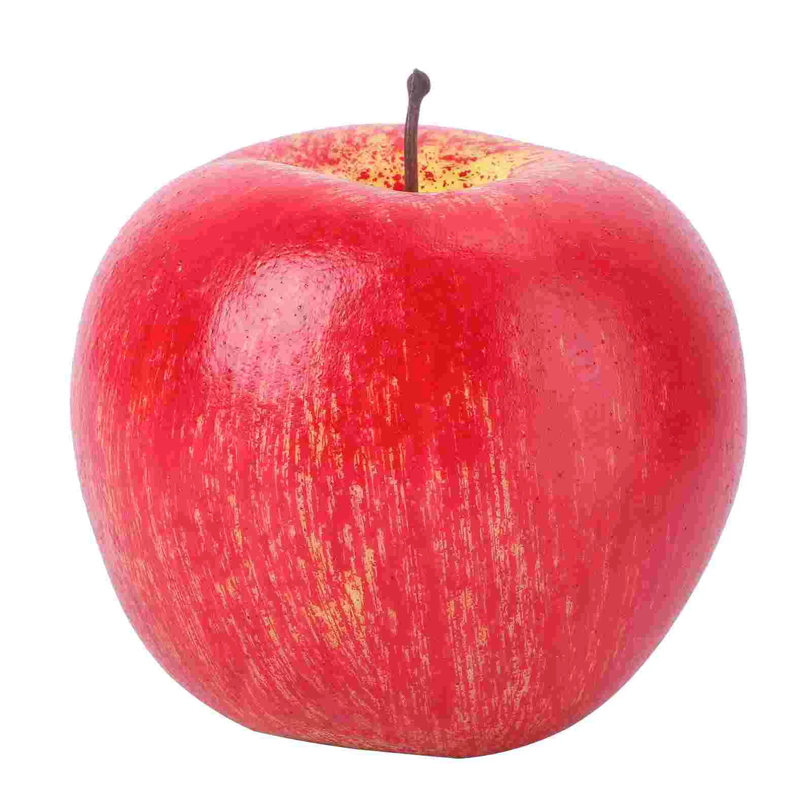 

Artificial Apples Decoration Faux Apples Models Realistic Lifelike Apples Faux Big Apples Fake Foam Fruit Props Home Kitchen