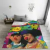 Throw Blanket The Big Comfy Couch Clock Rug Micro Fleece Blanket Four Sizes Fashionable Comfortable For Bedroom Nice Gift 3