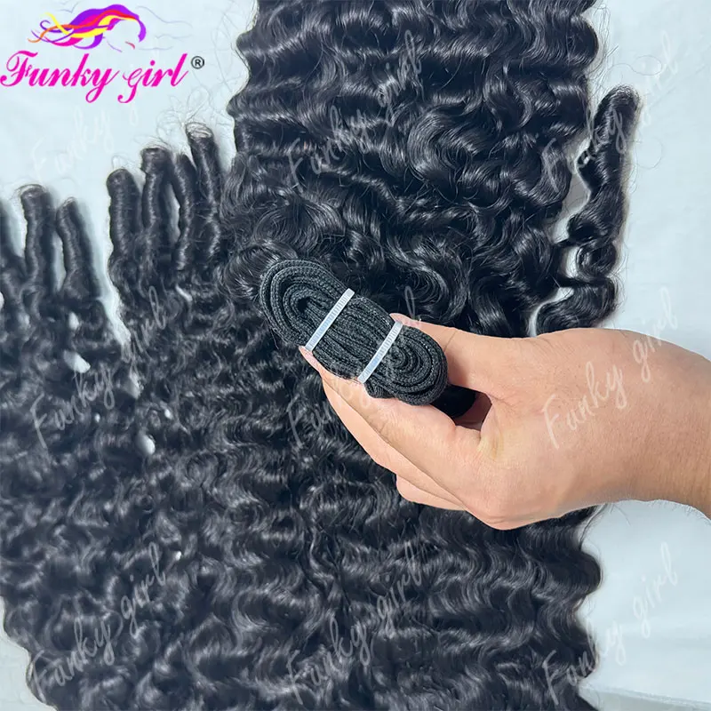 12A Burmese Curly Bundles Human Hair Unprocessed Quick Weave Hair Water Wave 3 Bundles Brazilian Spiral Curls Natural Bundles - 4
