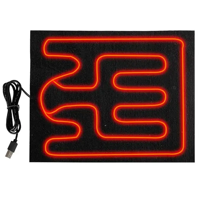 Usb Fűtőpad Elektromos Láz Hőszőnyeg Mosható Téli Fűtés Melegebb Párna Ágyágy Hőnövényes Ruhadarab Fűtőfűtés - Image 4