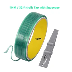 Precision Edge Vinyl Wrap Cutting Tape - Knifeless Finish Line Film Tape, 5m/10m (10m with scraper)