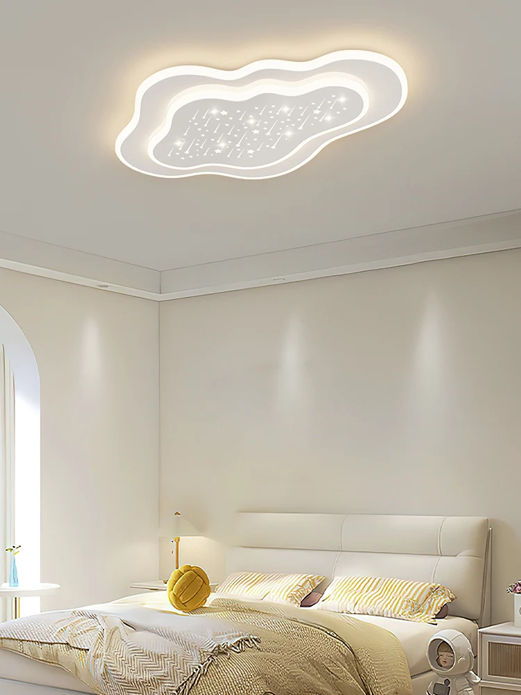 

Modern Nordic LED Ceiling Lamp Is Used For Dining Room Bedroom Kitchen White 3-Colors Dimmable Remote Control Lamp Decoration