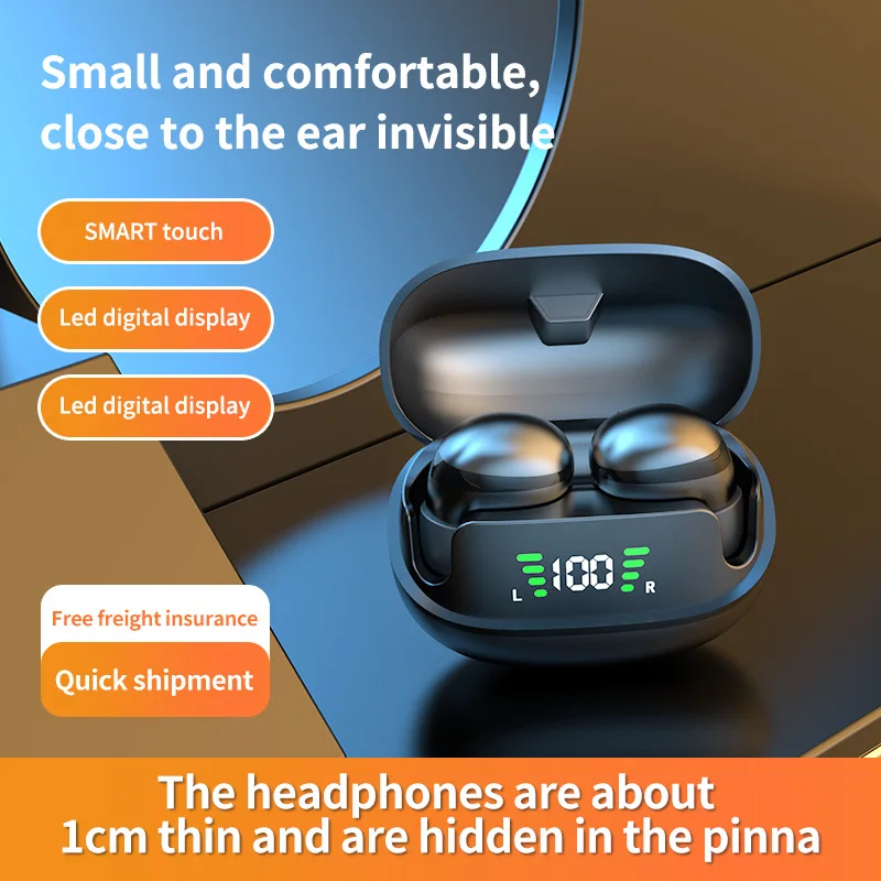 Compact Wireless Bluetooth Earbuds with Mic - HiFi Sound & Universal Compatibility
