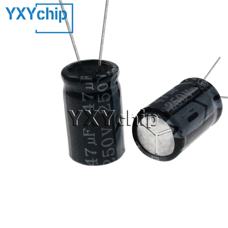 

10 шт., алюминиевый электролитический конденсатор 47 мкФ, 250 В, 47 МФ, в, 13 х20 мм, 47 МФ, в, 47 МФ, в, в, 47 МФ, в, мкФ