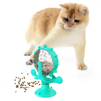 360° Rotating Pet Food Dispenser Interactive Pet Toy Pet Slow Feed Toy No Power Pet Enrichment Toy Strong Suction Cup 4