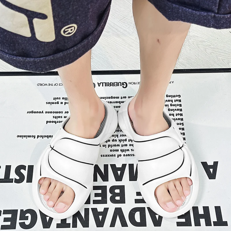 Slip Slippers for Men Non-Slip Slipper for Indoor Outdoor With Thick Sole Super Soft Non-Slip Soft Foam Sliders_voghion.com