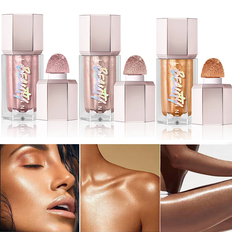 

Waterproof Contouring Highlight Liquid Diamond Shining Brighten Face Body Shimmer Highlight Pens Long Lasting Face Repair Makeup