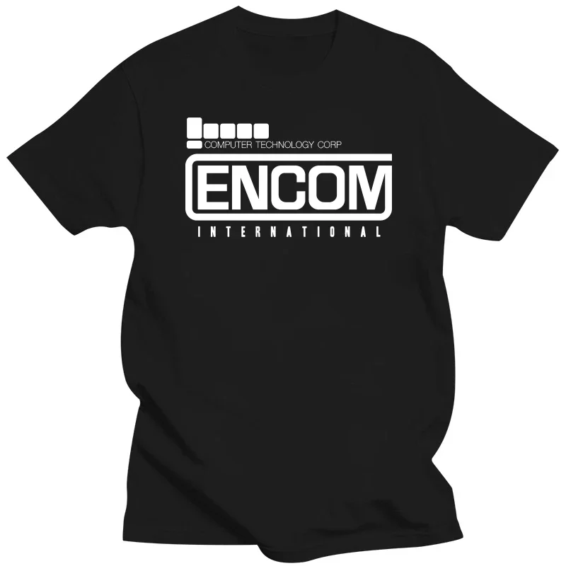 

Крутая повседневная мужская футболка унисекс, новая модная футболка ENCOM International, вдохновленная троном, ретро Flynns, футболка с аркадным принтом