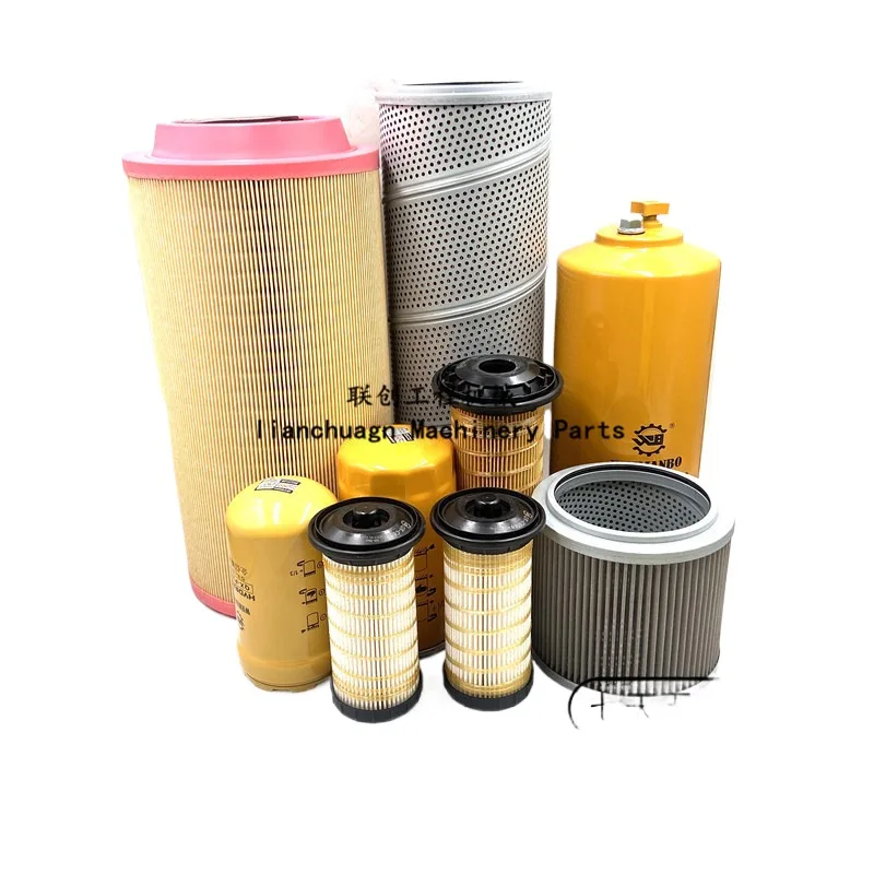 

For Caterpillar Cat E318D2Oil Filter Diesel Air Filter Oil Water Hydraulic Pilot Inlet Oil Return Filter Accessories