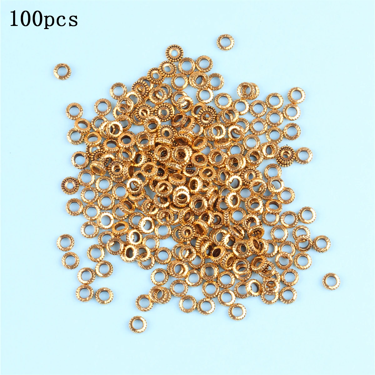 

100pcs gold-plated small coil spacers DIY bracelet accessories material accessories