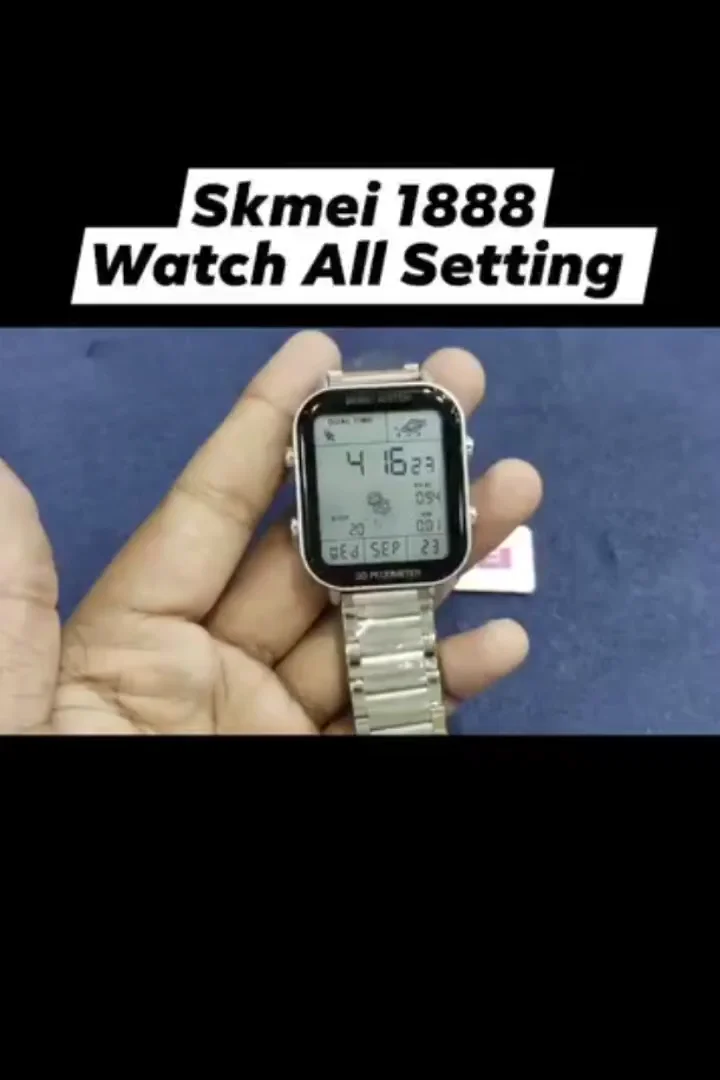 SKMEI 1888 Men and Women Electronic Digital Watch Multi-purpose Watch Fashion Simple Style Waterproof Watch For Men