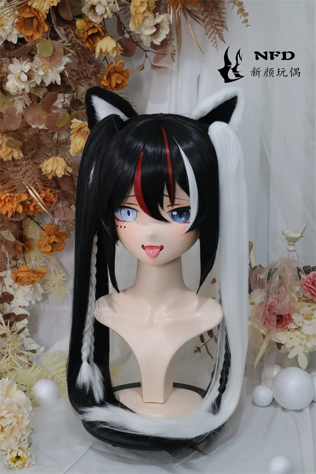 

(NFD012-28)Customize Full Head With Lock Pretty Female/Girl Japanese Animego Character Kig Cosplay Kigurumi Mask Crossdress Doll