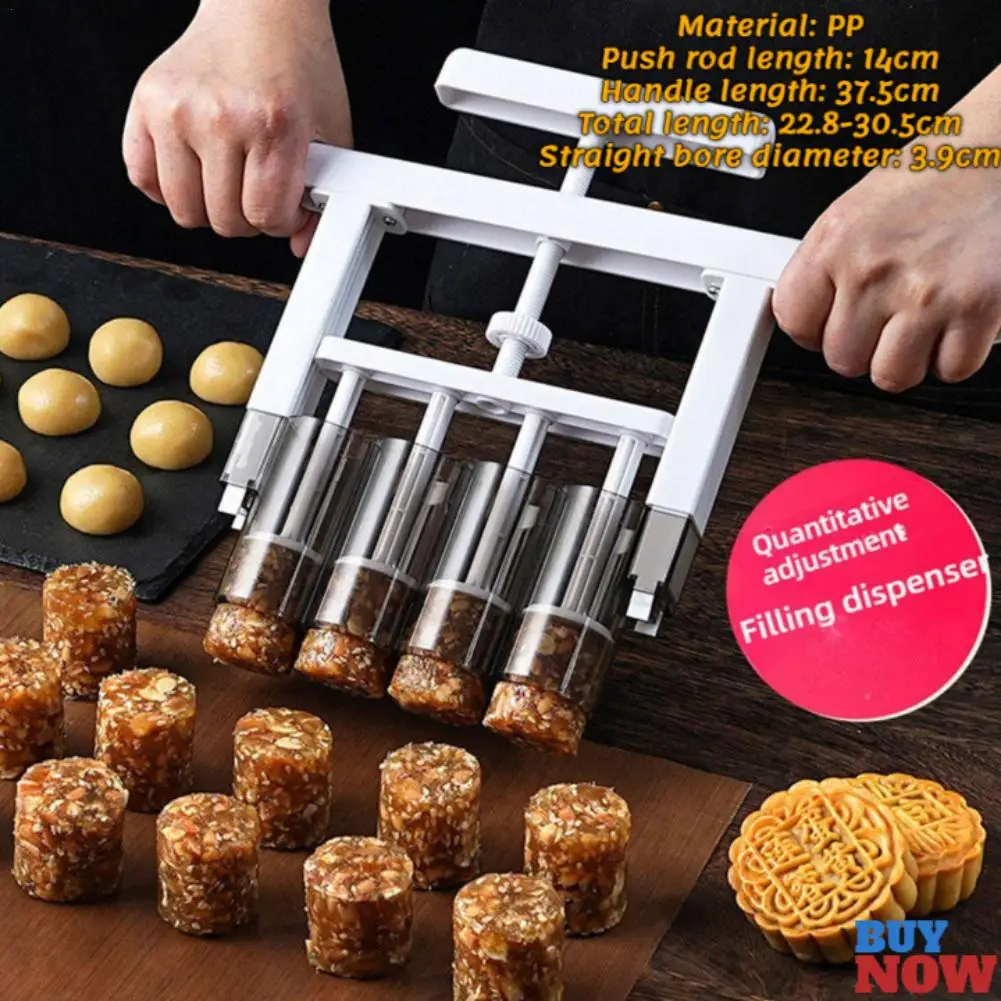 Mooncake Mold Filling Dispenser Cookie Stamps IY Hand Pressure Baking Fondant Decoration Tools Kitchen Food Pastry Stress Mold
