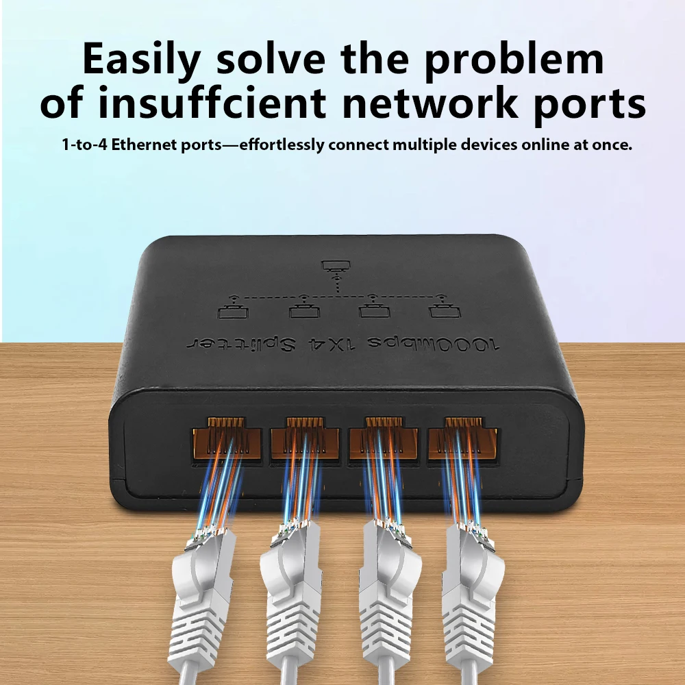 OPTFOCUS 5 포트 네트워크 스위치 1000Mbps 14 기가비트 이더넷 LAN 커넥터 Rj45 분배기 확장 네트워크 케이블 어댑터