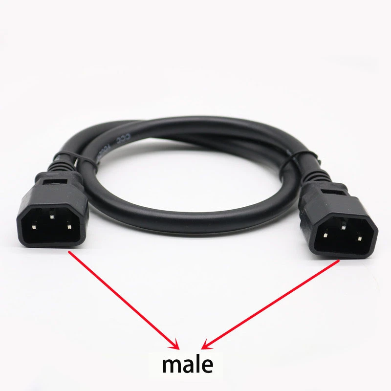 3 pin Battery Power Plug Male 5A Cable Extension 0.6m 1m Power Charging